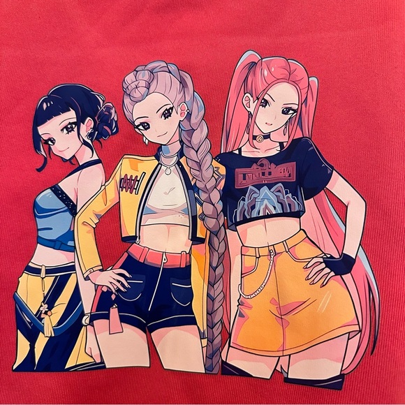 NWOT Girls Vampire Demon Hunters Varsity Jacket Size 10/12 - Picture 4 of 4